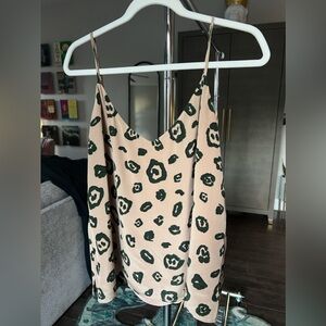 L’AGENCE Cheetah Print Tank Top